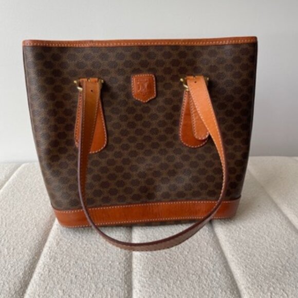 Celine Macadam Leather Tote Bag - Picture 1 of 12
